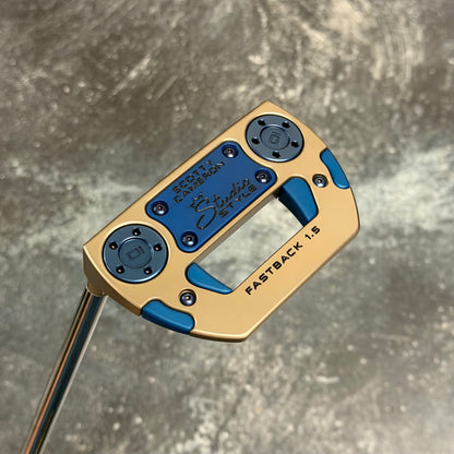 Left Handed Scotty Cameron Studio Style Fastback 1.5 (Chromatic Bronze/Blue Anodized)
