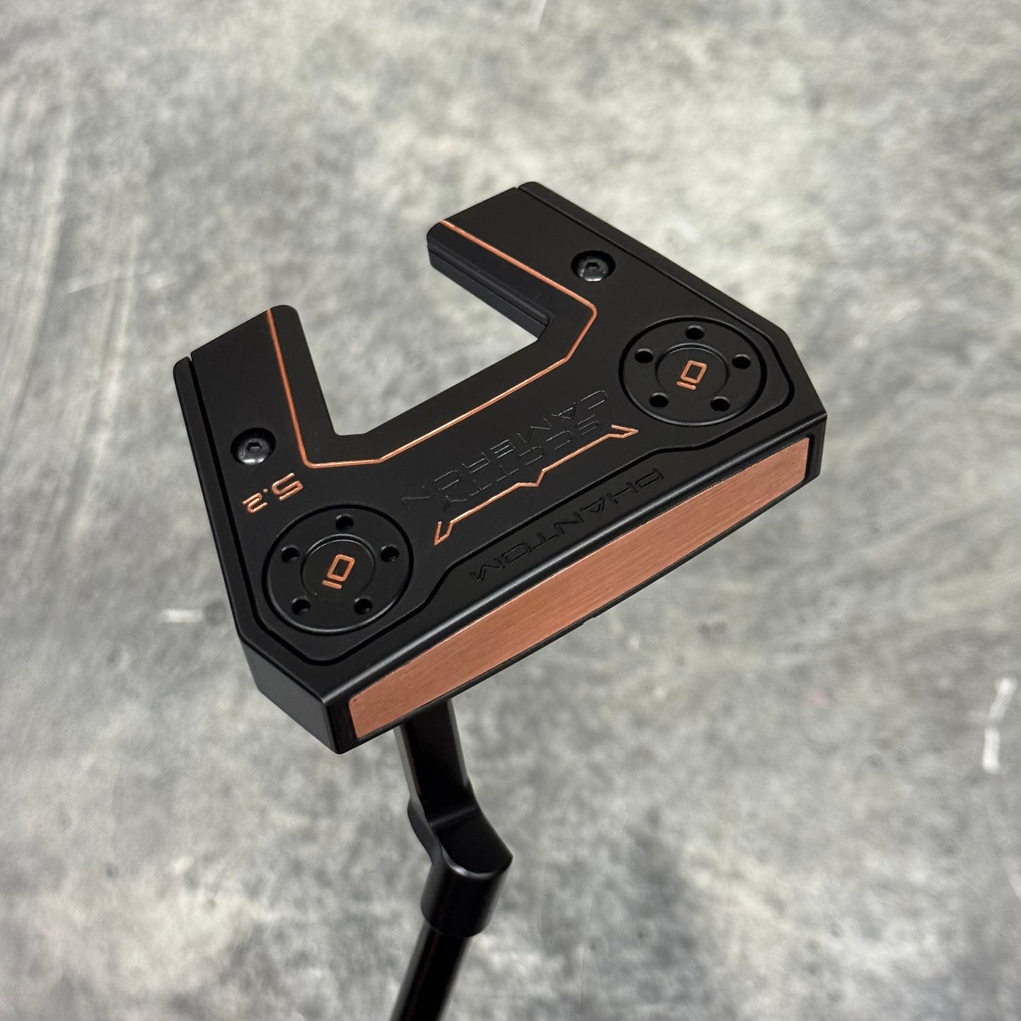 Scotty Cameron Phantom 5.2 Tellurium Copper Face Insert (Black PVD)
