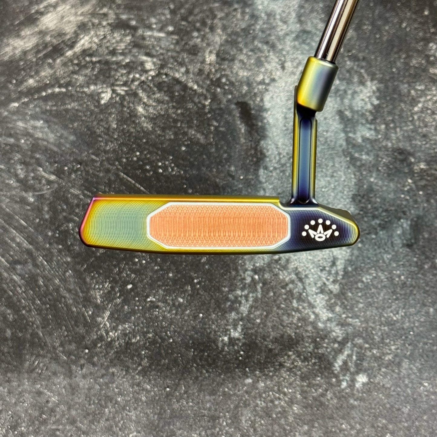 Scotty Cameron Studio Style Newport 2+ Copper Face Insert (Crazy Rainbow PVD)