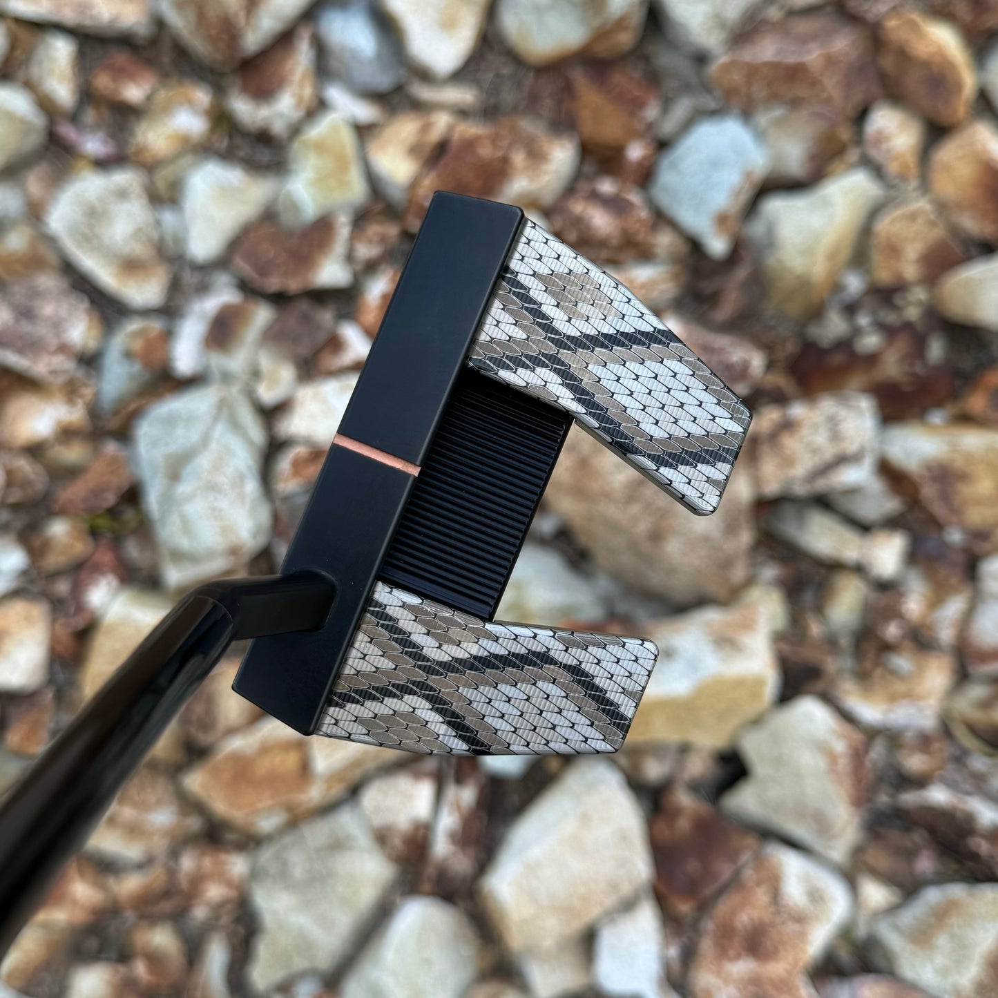 Scotty Cameron Phantom X5.5 Black PVD Snakeskin Print