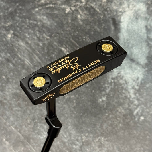 Scotty Cameron Studio Style Newport 2 Bulletback Brass Face Insert (Black PVD)