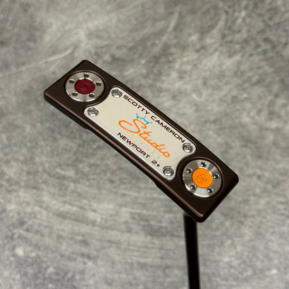 Scotty Cameron Studio Style Newport 2+ Polished Pipe Neck (Antique Bronze PVD)