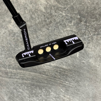 Scotty Cameron Super Select Newport (Black PVD) Purple Drip Print