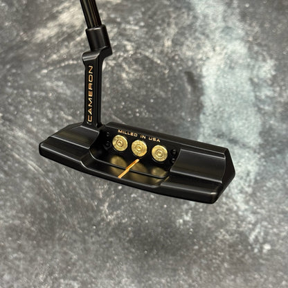 Scotty Cameron Studio Style Newport 2+ Bulletback Brass Face Insert (Black PVD)