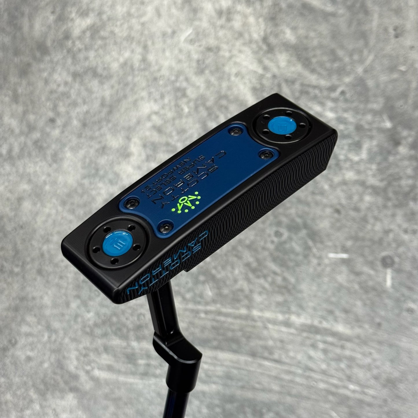 Scotty Cameron Super Select Newport 2+ (Black PVD) Blue Drip Print