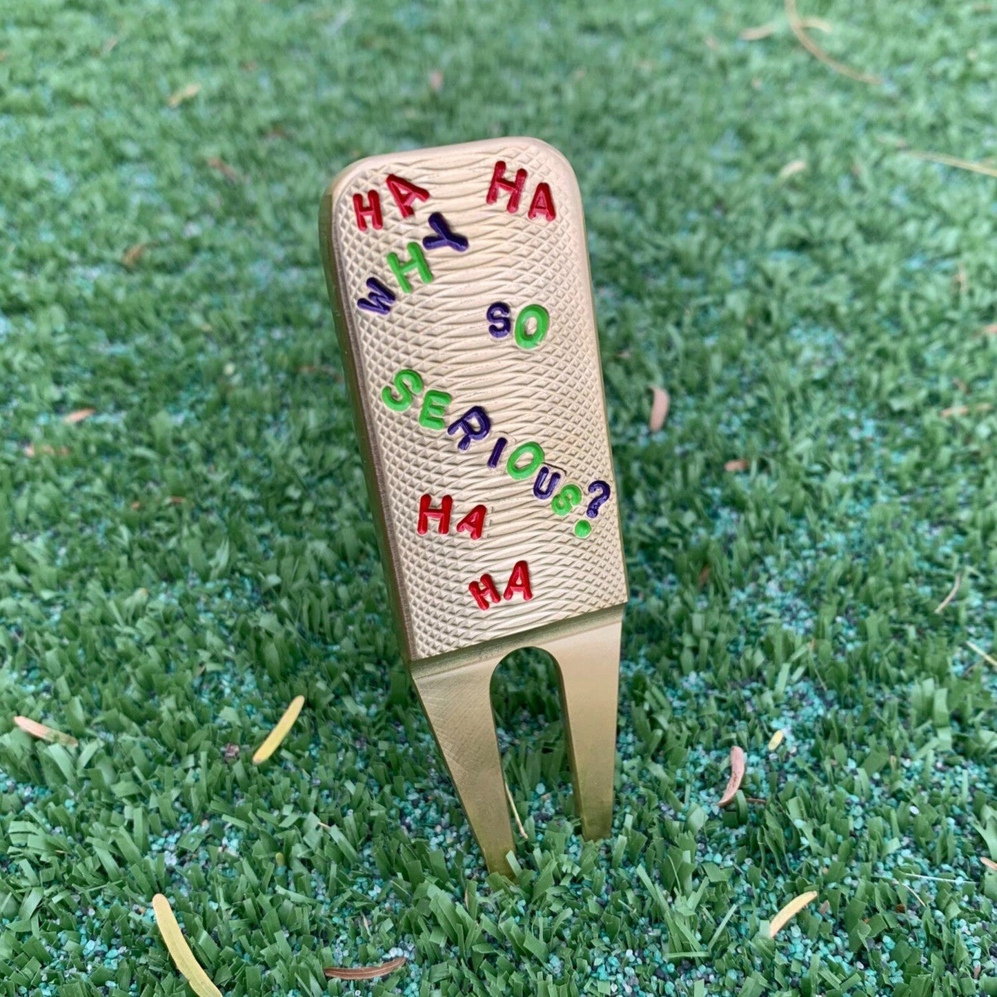 The Joker “Why So Serious?” Themed Divot Tool